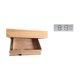 thumbnail image 1 of Estante flotante de pared con cajón y compartimento, reloj de pared digital, multiusos, , temperatura y humedad, para decoración del ho, 1 of 8