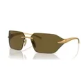 thumbnail image 1 of Pra-da Pra-da PR A55S Satin Yellow Gold/Dark Brown (15N-01T N), 1 of 17