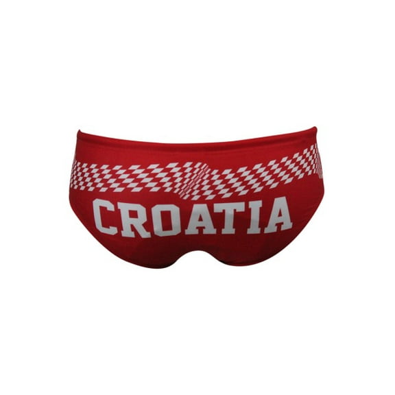 Men's Swimsuit Brief Athletic Swimwear Croatia Red, Water Polo, Underwater Rugby, High Performance