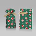 thumbnail image 3 of Bolsa de dulces navideña 2022 Bolsa de regalo de Papá Noel Decoración navideña para el hogar Bolsa de regalo de copo de nieve de Noel Envoltorio navideño Soportes de año nuevo, 3 of 5