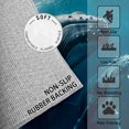 thumbnail image 2 of 3x5 Rug, Whale Door Mat, Underwater Ocean Animal Rug, Sea Marine Rugs for Entryway, Washable & Non Slip & Soft Low Pile Small Carpet, Indoor Doormat, Whale Home Decor & Gifts, 2 of 7