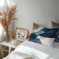 thumbnail image 6 of Lumbar Pillow Covers 20x12 Inch Set of 2, Navy Blue Brown Waterproof Outdoor Pillow Covers, Modern Geometric Abstract Art Decorative Cushion Pillowcases for Couch, Sofa, Bed, Garden, Patio, 6 of 9