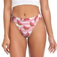 thumbnail image 1 of Balery Cute Watermelon Tangas de Algodón para Mujer con Estampado – Ropa Interior Sexy, Transpirable, G-string-3X-Large, 1 of 6
