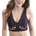 thumbnail image 4 of Lace Front Side Closure Push-up Sports Bras for Women Fitness Yoga Active Bra, 4 of 7