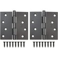 thumbnail image 3 of Stone Harbor Hardware 4" Door Hinges, Square Corner, White, 2-Pack, 3 of 4