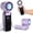 Purple, variant on Portable Handheld Fan with TEC Cooling, 21000 RPM Turbo Fan, 3-in-1 Hand Held Foldable Personal Fan, Up to 14Hrs 2.5H USB Charge with Digital Display for Outdoor, Travel, Working, Gifts