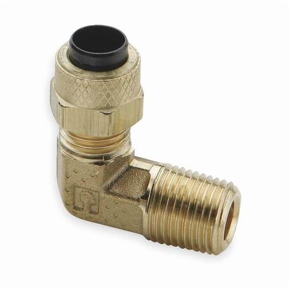 Parker 1/4" Compression x MNPT Brass 90 Degree Elbow 10PK 169P-4-4
