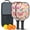Black-2, variant on Pickleball Paddles Set Of 2, Fiberglass Surface, Butterfly, Spring Print, 4 Balls & Bag