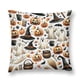 thumbnail image 1 of Funda de almohada de Halloween con diseño divertido y decorativo de felpa corta de 18 x 18 pulgadas, cojín para sofá cama de 18 x 18 pulgadas, 1 of 5