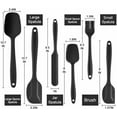 thumbnail image 2 of 6 Pcs of Silicone Spatula Set For Home Cooking and Baking Heat Resistant, 2 of 4