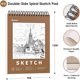 thumbnail image 3 of Ganfancp 22Cmx3Cm Set de Cuaderno de Bocetos 1 Pack Papel de Dibujo Encuadernado 100 Hojas, 3 of 4