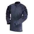thumbnail image 1 of Tru-Spec 65/35 Polyester/coton Rip-Stop 1/4 Zip Tactique Réponse Combat Chemise Marine/marine Petit, 1 of 3