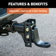 thumbnail image 3 of CURT 45901 Adjustable Trailer Hitch Ball Mount, 2-Inch Receiver, 6-3/4-Inch Drop, 1-Inch Hole, 6,000 lbs, 3 of 5