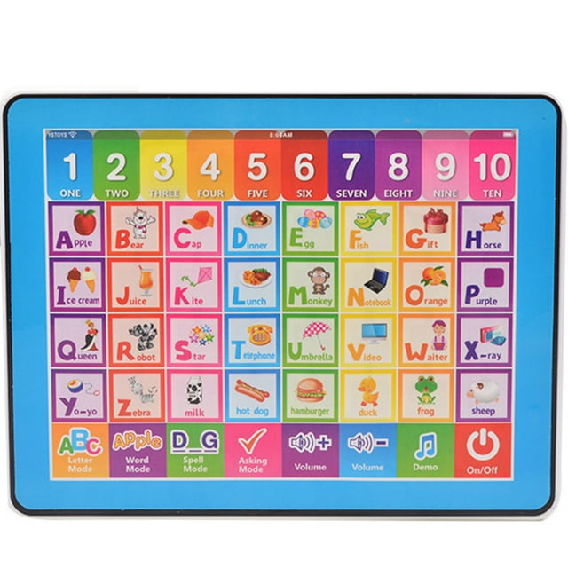 Bangcool Tablette Éducative pour Enfants Lettre Chiffres Développement Écran Tactile