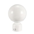 thumbnail image 3 of Unique Bargains Curtain Rod Finials Iron Ball Cap End for 28mm Drapery Poles White 90mm x 60mm 2 Pcs, 3 of 3