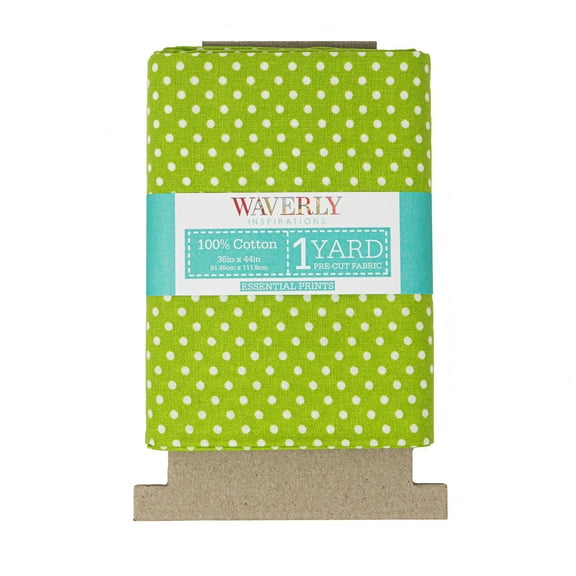 Waverly Inspirations 1 Yard Cut 100% Cotton Prints Fabric, Dot Grass, 44" Wide for Quilting & Sewing