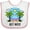 White and Pink, variant on Inktastic Summer Vacation in Key West Boys or Girls Baby Bib