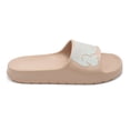 thumbnail image 4 of Lacoste Womens Croco Slide Sandals 8 Lt Pnk/Wht, 4 of 7