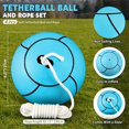 thumbnail image 2 of Juego de 4 bolas Sappy Tetherball, 21 cm, caucho azul cielo, 2 of 7