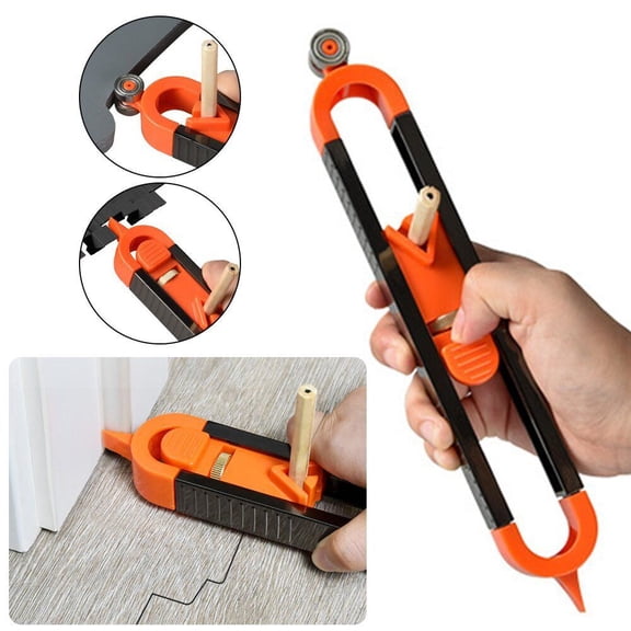 Carpenter Tool Profile Scribing Ruler Contour Gauge With Lock Professional Gauge