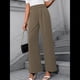 thumbnail image 4 of Pantalones de Trabajo Elásticos de Pierna para Mujer, Pantalones de Vestir, Pantalones Casuales de Negocios de Cintura Alta, Pantalones de Vestir Marrón XS, 4 of 9
