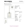 thumbnail image 5 of Millennium Lighting  Chastine 1 Light Pendant Fixture Modern Gold Matte Gold, 5 of 5