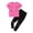 v#9Hot Pink27, variant on Toddler Girls Outfit Sets Cute Cat Pattern Short Sleeve Crew Neck Loose Fit Tops & Elastic Waist Straight Leg Ankle Length Pants For Summer Beach Lounging Stretchy Tracksuit,Blue,3-4 Years