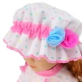 thumbnail image 3 of Doll Clothing for 18" Doll Jumpsuit, White Lace Lace Sunhat Dressup of Your Lovely Dolls, 3 of 5