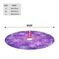 thumbnail image 2 of Snowflake Purple Christmas Tree Skirt 30" For Xmas Halloween New Year Ornaments Decoration Holiday Party Home Tree Mat Decor, 2 of 5