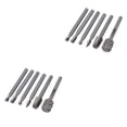 thumbnail image 2 of Scienceny 6 Pieces Rotary Burr Grinder High-speed Replacement Steel Engraving Head Grinding Polishing Woodworking DIY Files for Type2 NO2, 2 of 6
