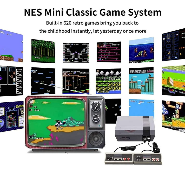 Classic Edition Mini Retro Game Console,AV plus HDMI Output Plug