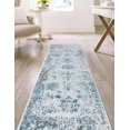 thumbnail image 4 of Rugs.com Monte Carlo Collection Rug – 2' x 8' Runner Light Blue Medium Rug Perfect for Living Rooms, Large Dining Rooms, Open Floorplans, 4 of 5