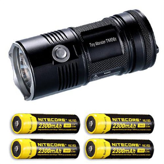 Nitecore TM06S Flashlight -4000 Lumens  and  4x NL183 Batteries