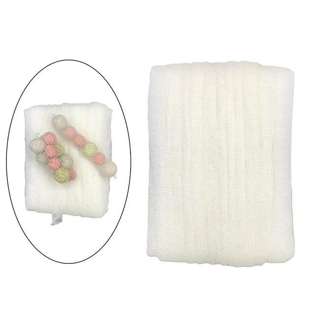 Bolsa de almacenamiento de cebo de malla Soluble de Pva, 1 pieza, alimentador de pesca para disolver agua, bagre 37 mm Cola Malla de PVA soluble