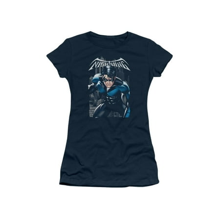 Batman Juniors T-shirt - Batman DC Comics Superhero Nightwing A Legacy Juniors Sheer T-Shirt Tee