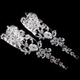 thumbnail image 3 of Maoww Woman White Wedding Bridal Prom Party Lace Flower Fingerless Gloves, 3 of 6