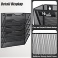 thumbnail image 2 of 5 Pocket Mesh Hanging Wall File Organizer, Black, 2 of 6