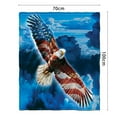 thumbnail image 4 of Floleo American Eagle Fleece Blanket for Bed, 27.6*39.4In Eagle Fleece Throw Blanket for Men, Women and Kids - Super Soft Plush Eagle Blanket Throw Print Blanket for Eagle Lovers, 4 of 5