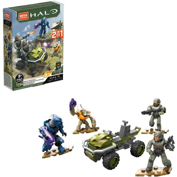 Mega Construx Halo Infinite UNSC Mongoose Recon Getaway Vehicle Construction Set - 123 Pieces