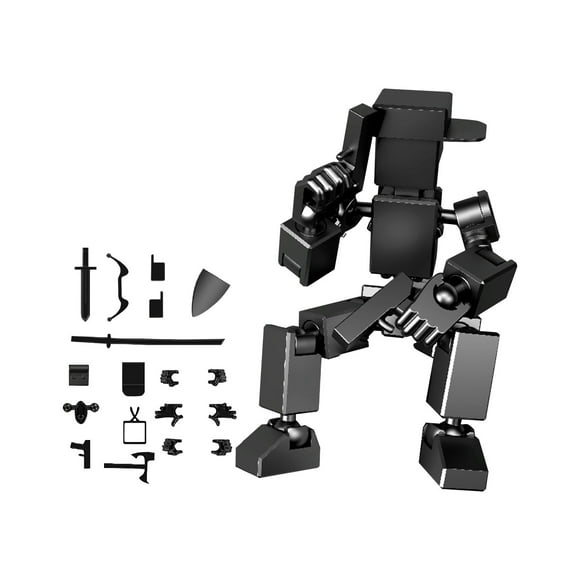 Ensemble de Figurines d'Action Titan T13 Assemblées - Lucky Dummy Nova 13 Figurine d'Action Robot Anime Figurines Bâton Jouets Anti-Stress pour Garçons Articulations Multiples Mobiles Cadeaux Jouets pour Enfants