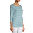 thumbnail image 3 of Women's 3/4 Sleeve Boatneck T-Shirt, 3 of 6