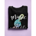 thumbnail image 3 of Music Is The Sound Of Feeling Sweatshirt Women -Smartprints Designs, Female XX-Large, 3 of 4