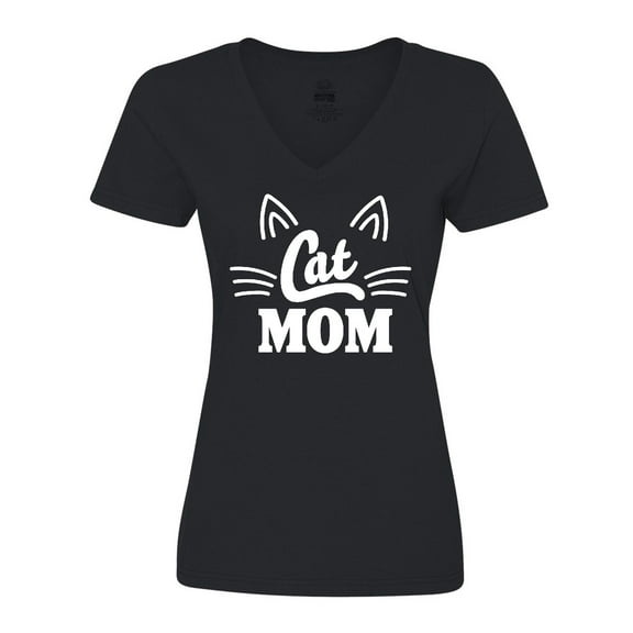 Inktastic Mothers Day Cat Mom Women's V-Neck T-Shirt