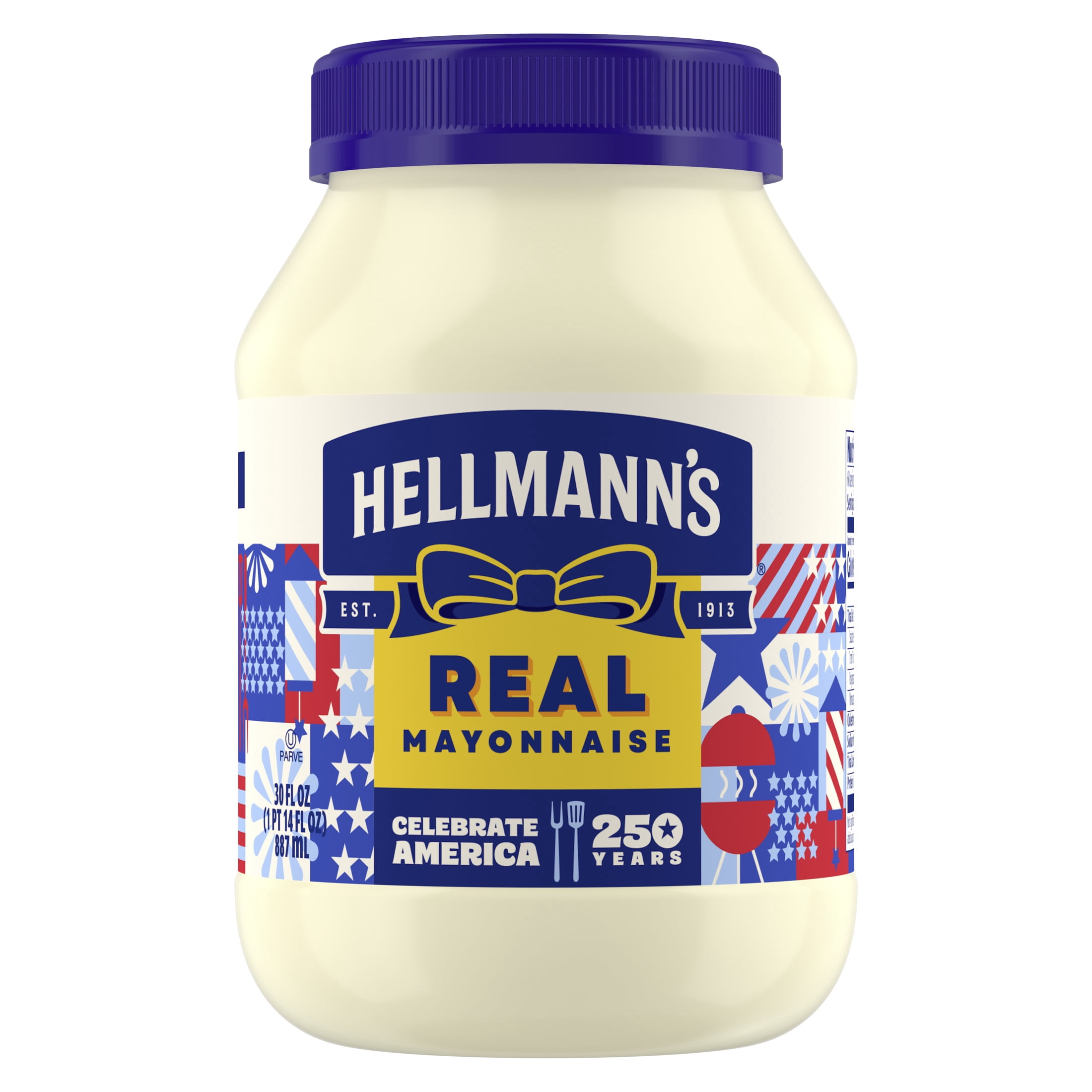 Hellmann's Real Mayonnaise, Sandwich Spread Condiments, 30 oz Jar