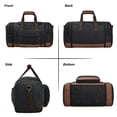 thumbnail image 3 of Bolsa de lona Litvyak, 50 litros, de lona, para viajes y gimnasio, color negro, 3 of 7