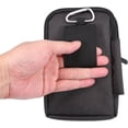 thumbnail image 4 of Funda para teléfono móvil para hombre con clip para cinturón, riñonera para teléfono móvil negra, riñonera para teléfono inteligente con cremallera, funda para teléfono móvil, riñonera, 4 of 5