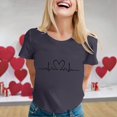 thumbnail image 2 of Womens Summer Tops Women s T-Shirts Casual Round Neck Short Sleeve Top for Everyday Wear Grey XL, 2 of 5