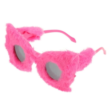 YARNOW Furry Eyeglasses Women Party Sunglasses Cute Sunglasses Decoration Funny Glasses Prop