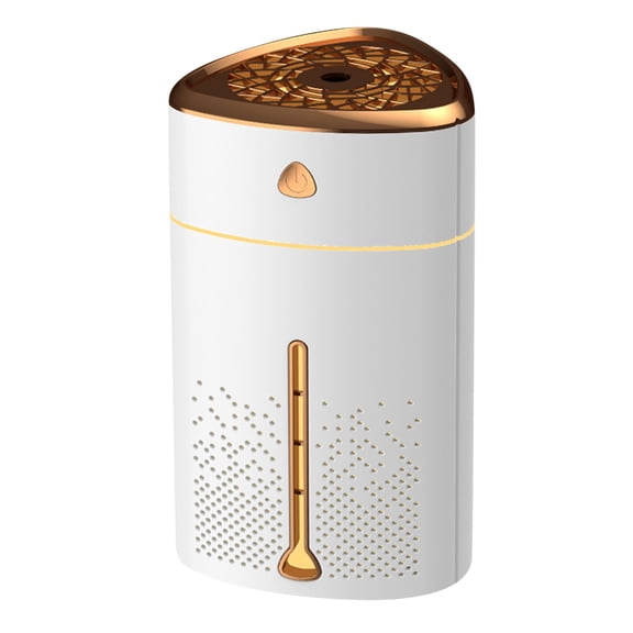 ​1000ML USB Humidifier with Essential Oil Diffuser & 7-Color LED Night Light - Ultra Quiet Air Moisturizer for Bedroom/Office, Auto Shut-OFF, WHITE​