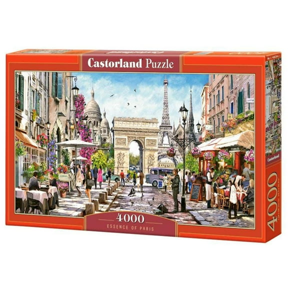 4000 Piece Jigsaw Puzzle, Essence of Paris, France, Eiffel Tower, Iconic Monuments, Adult Puzzles, Castorland C-400294-2
